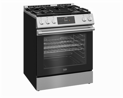 Beko SLGR30523SS 30" Slide-In Range