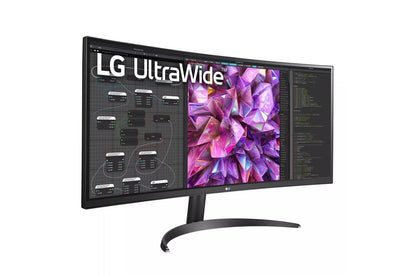 Lg 34WQ60CB 34 Inch Curved UltraWide™ QHD 1440P IPS HDR 10 Monitor with Dual Controller & OnScreen Control