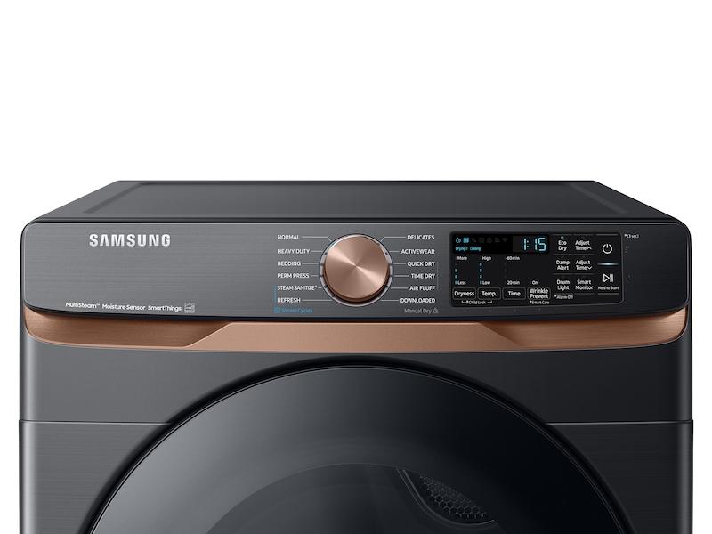 Samsung DVG50BG8300VA3 7.5 cu. ft. Smart Gas Dryer with Steam Sanitize+ and Sensor Dry in Brushed Black