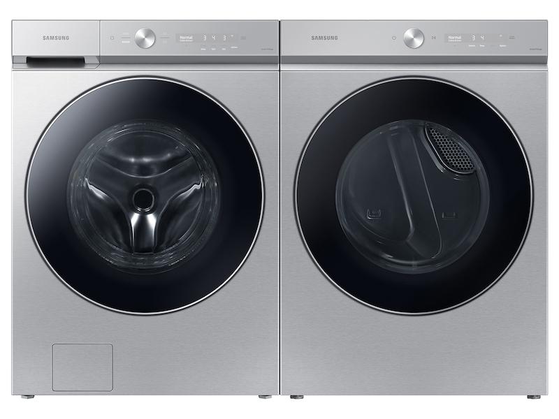 Samsung DVG53BB8900T Bespoke 7.6 cu. ft. Ultra Capacity Gas Dryer with AI Optimal Dry and Super Speed Dry in Silver Steel