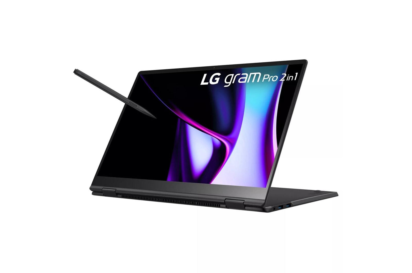 16T90SPGAAB6U1 LG gram Pro 16 Inch 2-in-1 Thin and Lightweight Laptop, Intel® Evo™ Edition - AI-enabled Intel® Core™ Ultra 7 processor, Windows 11 Home, 16GB RAM, 1TB SSD, Black