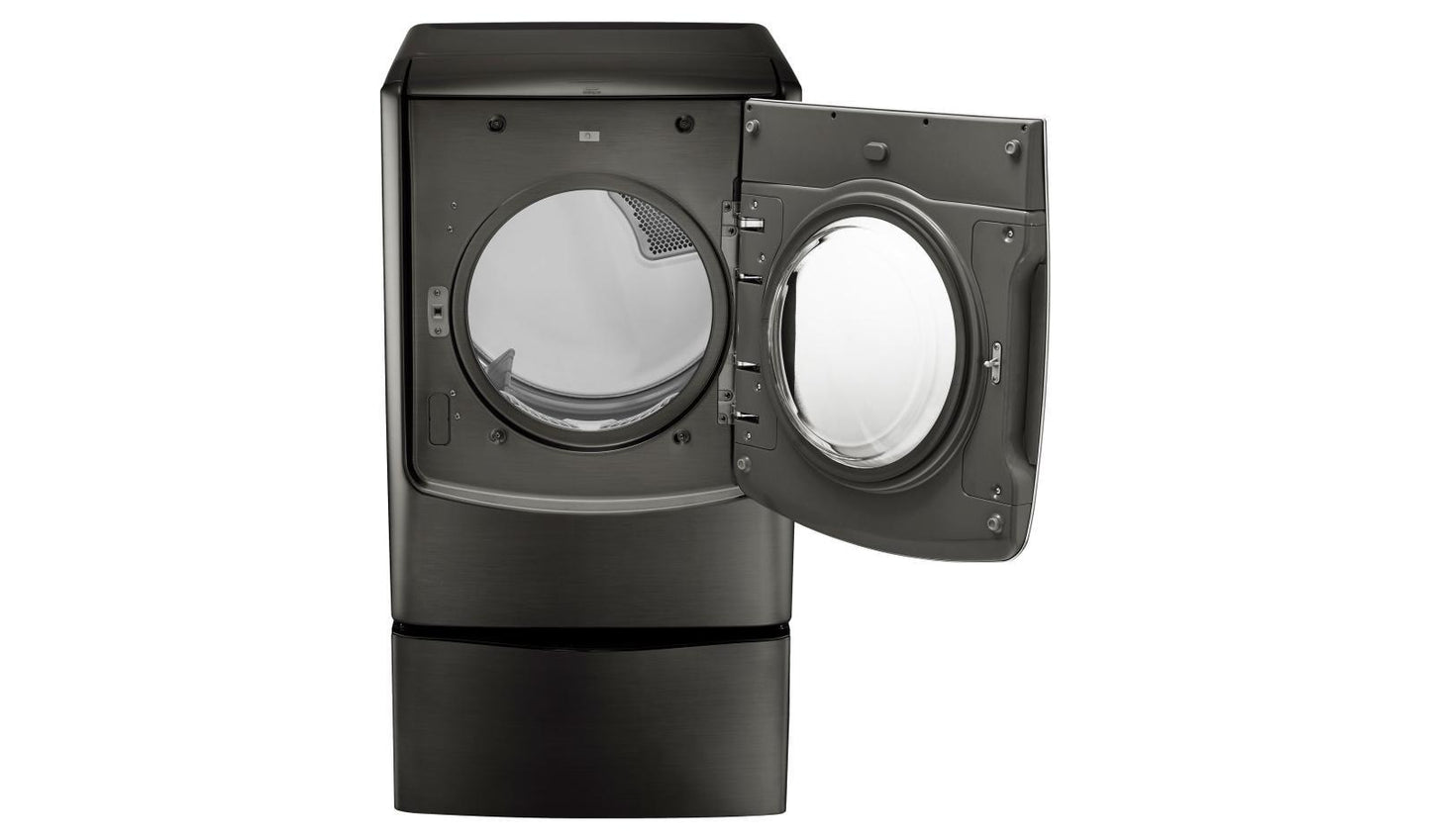 Lg DLEX5005K 7.4 cu.ft. Ultra Large Capacity TurboSteam™ Electric Dryer w/ On-Door Control Panel