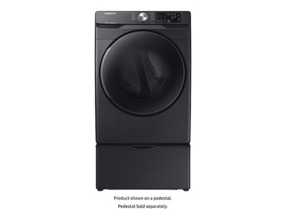 Samsung DVE45R6100V 7.5 cu. ft. Electric Dryer with Steam Sanitize+ in Black Stainless Steel