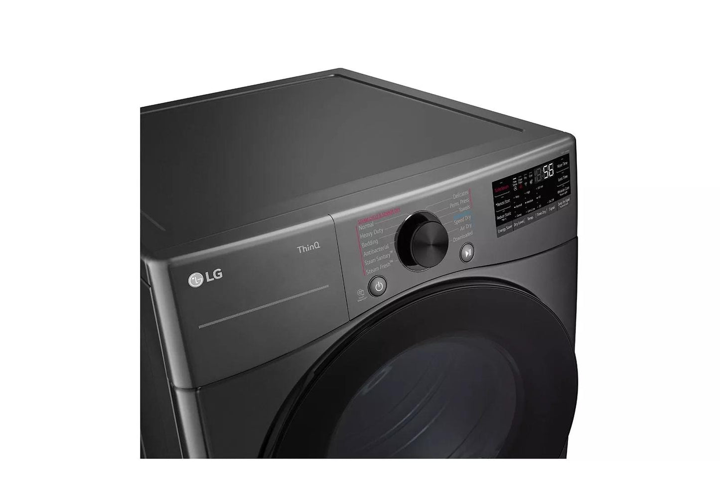 Lg DLGX4081B 7.4 cu. ft. Ultra Large Capacity Smart Front Load ENERGY STAR Gas Dryer with Sensor Dry & Steam Technology