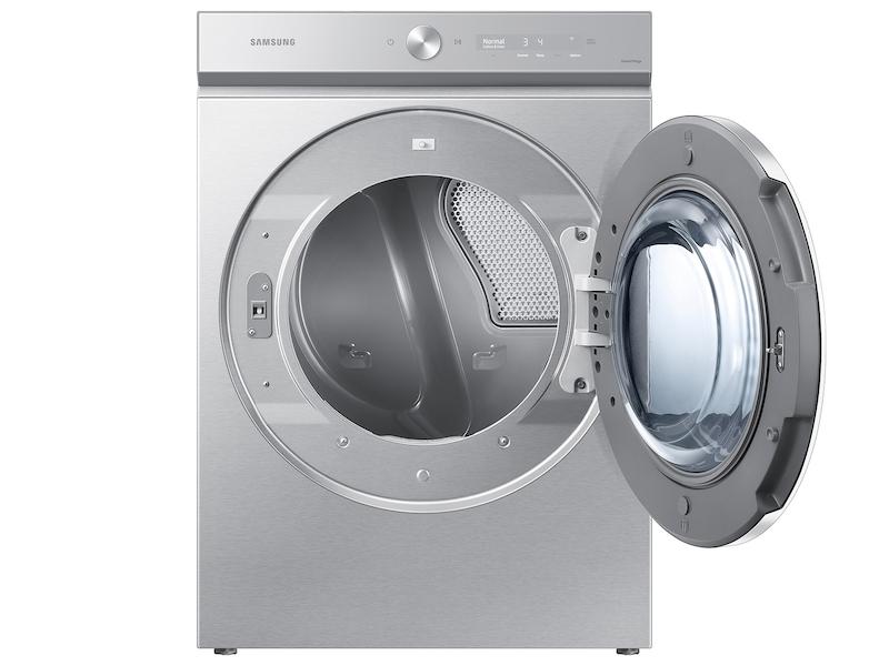 Samsung DVE53BB8900T Bespoke 7.6 cu. ft. Ultra Capacity Electric Dryer with AI Optimal Dry and Super Speed Dry in Silver Steel
