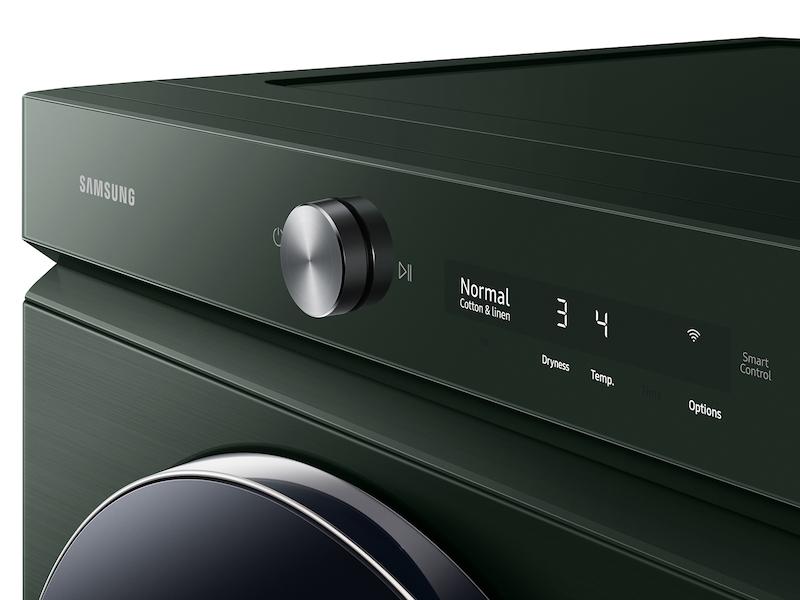 Samsung DVE53BB8900G Bespoke 7.6 cu. ft. Ultra Capacity Electric Dryer with AI Optimal Dry and Super Speed Dry in Forest Green