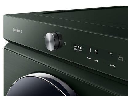 Samsung DVE53BB8900G Bespoke 7.6 cu. ft. Ultra Capacity Electric Dryer with AI Optimal Dry and Super Speed Dry in Forest Green