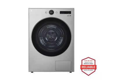 Lg WM5500HVADLHC5502VWD300CVWDP6V 4.5 cu. ft. Front Load Washer and 7.8 cu.ft. Heat Pump Dryer with pedestal washer and drawer Laundry Set in Graphite Steel