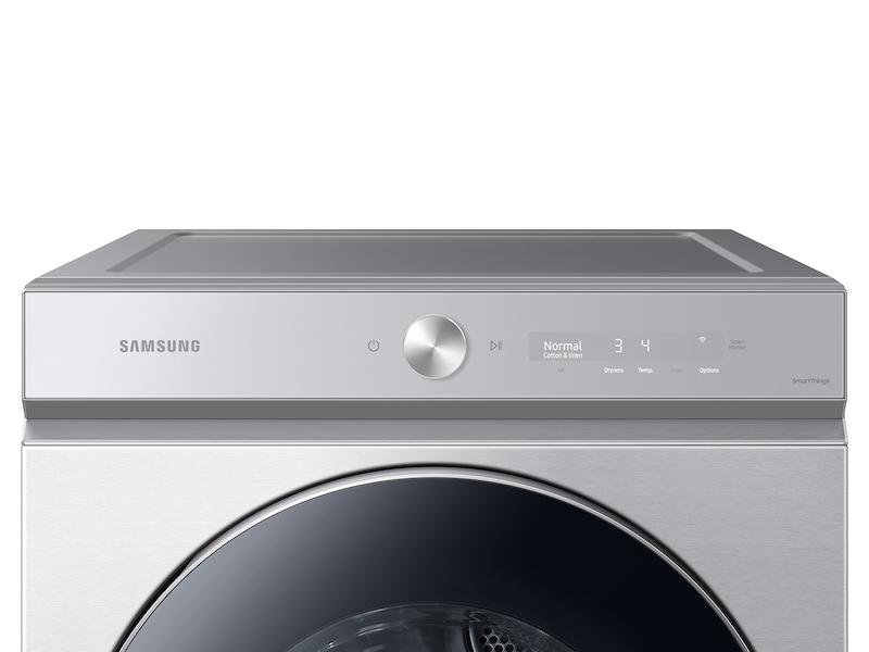 Samsung DVG53BB8900TA3 Bespoke 7.6 cu. ft. Ultra Capacity Gas Dryer with AI Optimal Dry and Super Speed Dry in Silver Steel