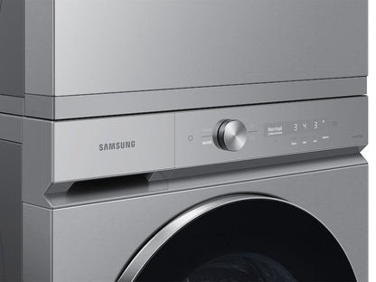 Samsung DVE53BB8900T Bespoke 7.6 cu. ft. Ultra Capacity Electric Dryer with AI Optimal Dry and Super Speed Dry in Silver Steel