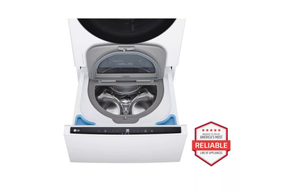 Lg WM6700HWADLEX6700WWD300CWWDP6W 5.0 cu. ft. Front Load Washer and 7.4 cu.ft. Electric Dryer with pedestal washer and drawer Laundry Set in White