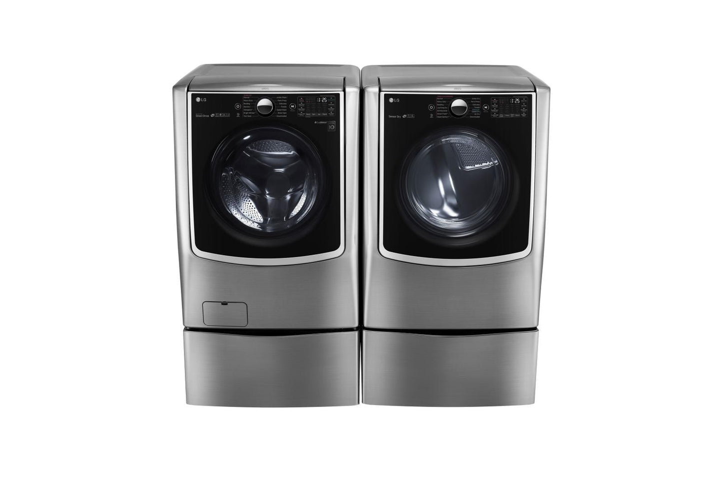 Lg WM5000HVAWD100CVDLEX5000VWDP4V 5.5 Total Capacity LG TWINWash™ Bundle with LG SideKick™ and Electric Dryer