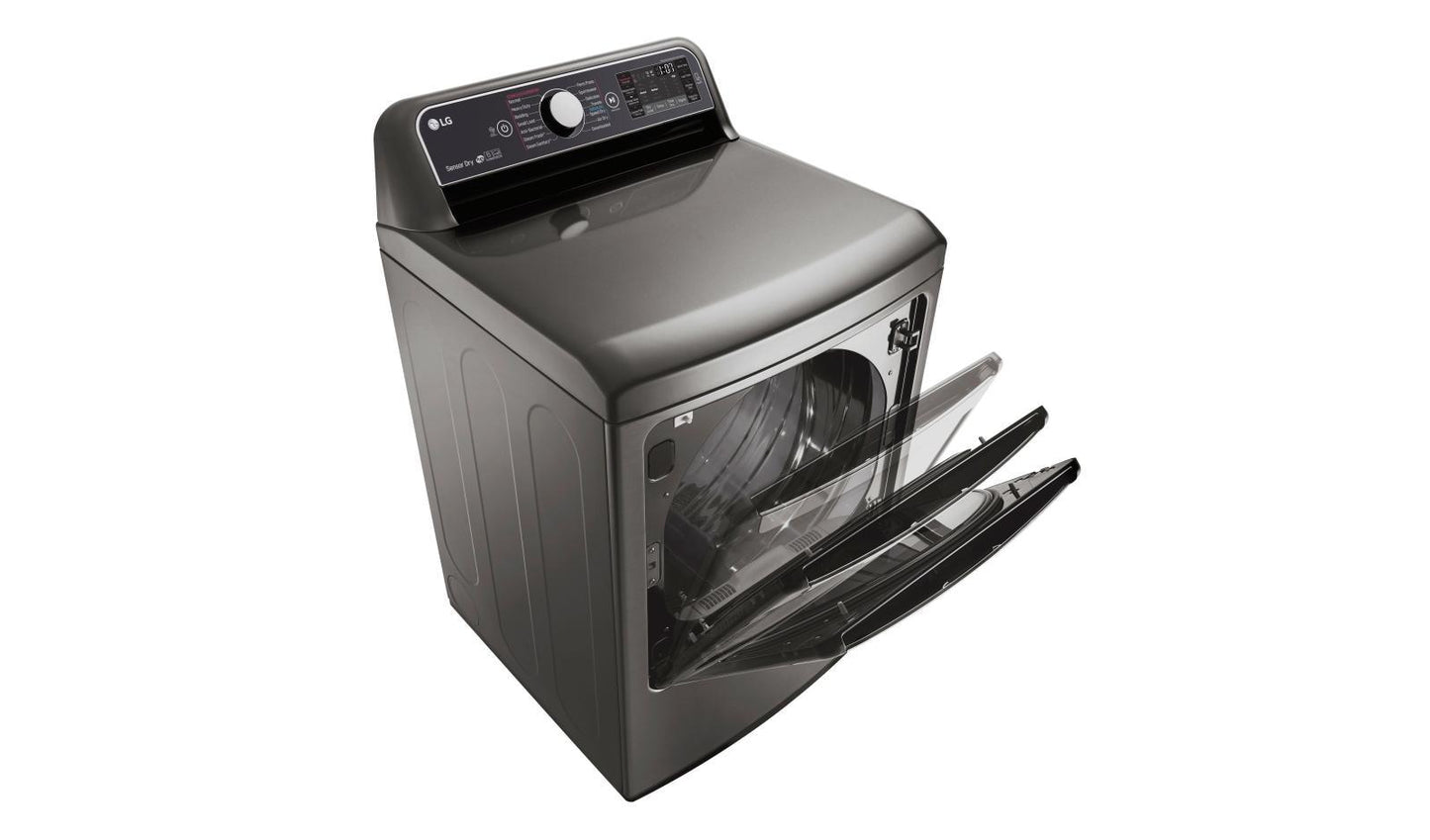 Lg DLGX7601VE 7.3 cu. ft. Ultra Large Capacity TurboSteam™ Gas Dryer with EasyLoad™ Door