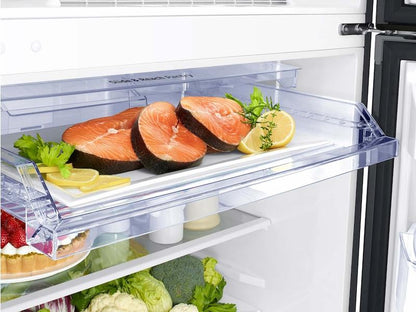 Samsung RT18M6213SG 18 cu. ft. Top Freezer Refrigerator with FlexZone™ in Black Stainless Steel