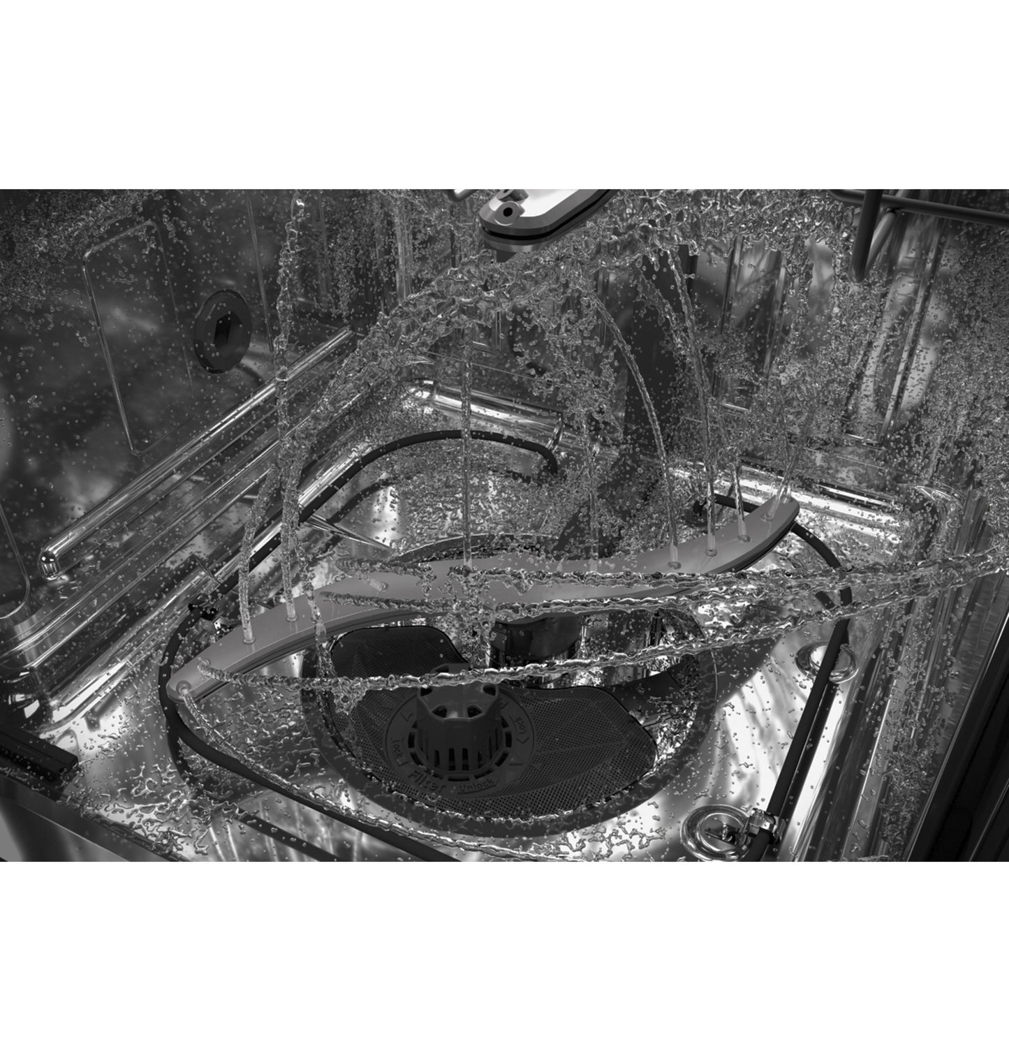 GE® Front Control with Stainless Steel Interior Dishwasher with Sanitize Cycle & Dry Boost