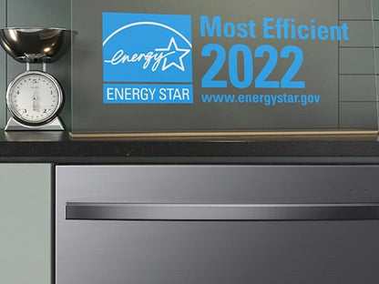 Samsung DW80B6061UG Smart 44dBA Dishwasher with StormWash+™ in Black Stainless Steel