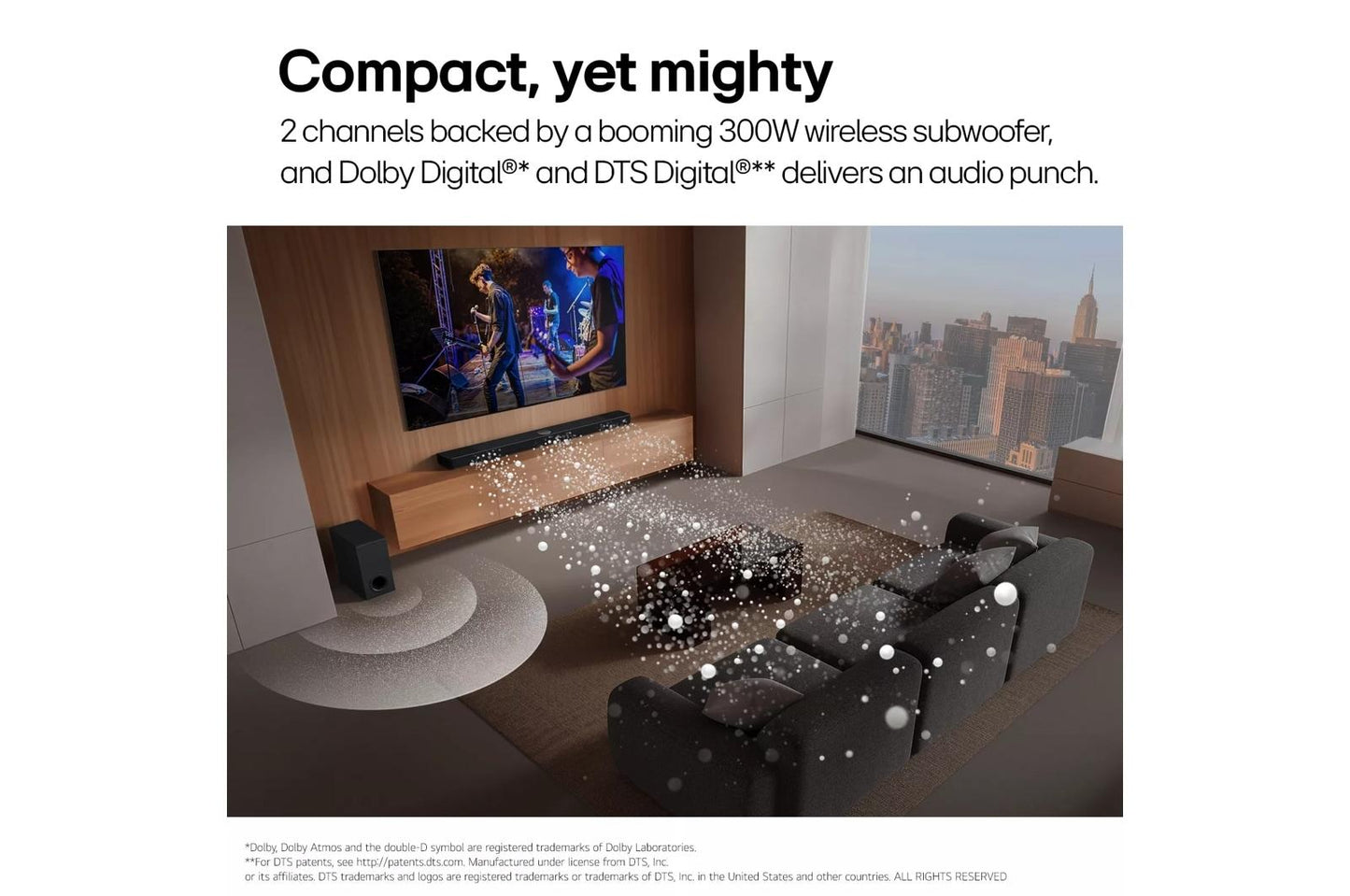 Lg S40T S40T LG Soundbar for TV with Dolby Audio™ 2.1 channel