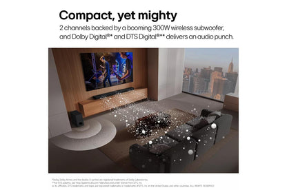 Lg S40T S40T LG Soundbar for TV with Dolby Audio™ 2.1 channel