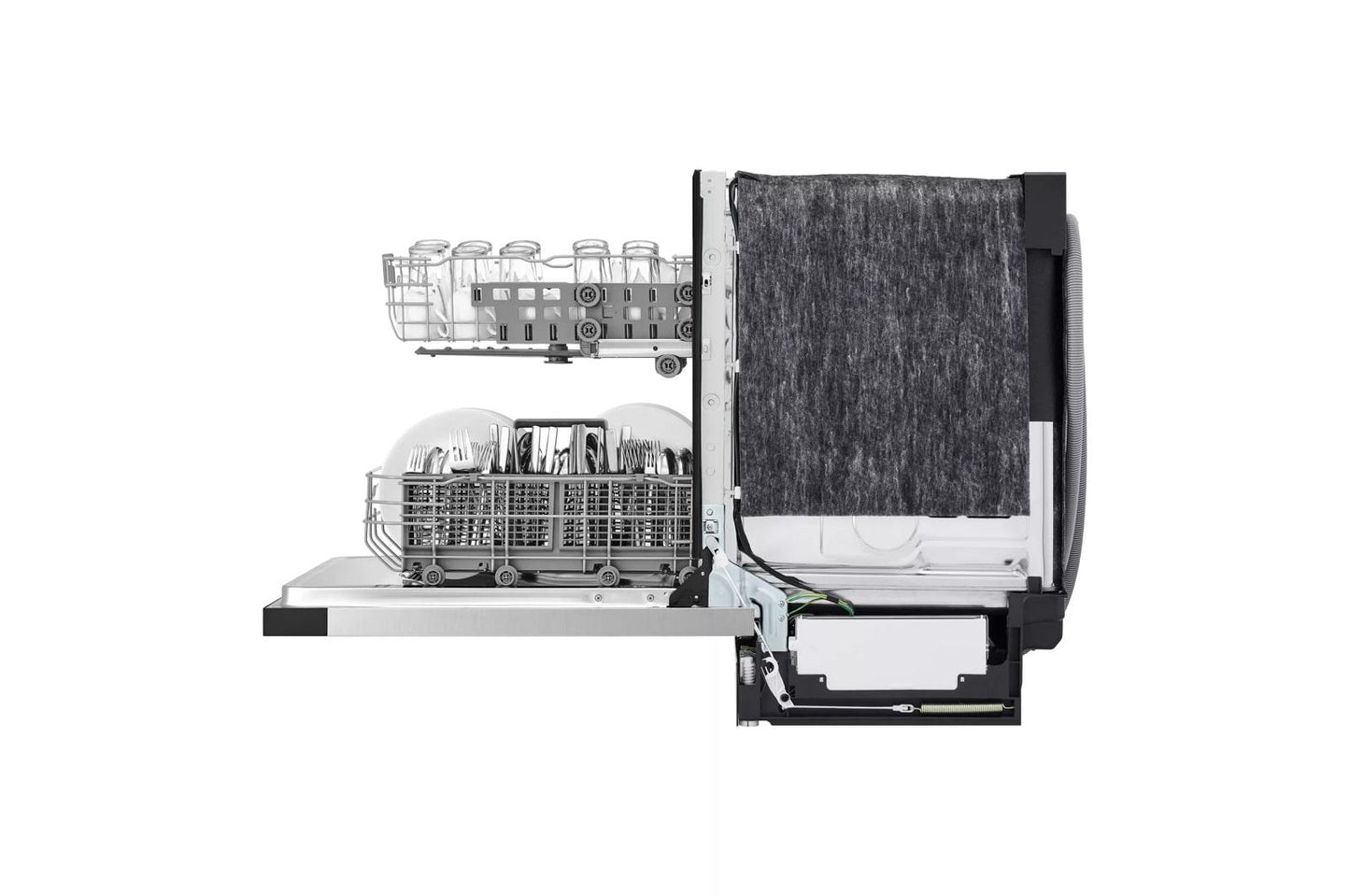 Lg LDFC2423C 24 Inch Front Control Dishwasher with Rust-Resistant Stainless Steel Tub and Dynamic Dry™