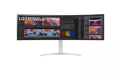 Lg 49WQ95CW 49 Inch Curved UltraWide™ DQHD 1440P Nano IPS 144Hz HDR 400 Monitor with G-SYNC® Compatible