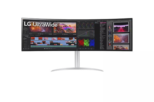 Lg 49WQ95CW 49 Inch Curved UltraWide™ DQHD 1440P Nano IPS 144Hz HDR 400 Monitor with G-SYNC® Compatible