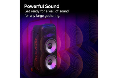 Lg XL9T XL9T Bluetooth Speaker LG XBOOM with Dual 8 Inch Woofers and Pixel LED Lighting plus Karaoke Creator