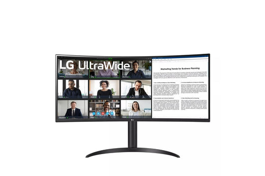 Lg 34WR55QCB 34 Inch UltraWide™ Curved Monitor with WQHD 1440P HDR10 Display 100Hz Refresh Rate and USB Type-C™