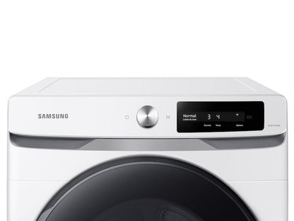 Samsung DVE45A6400W 7.5 cu. ft. Smart Dial Electric Dryer with Super Speed Dry in White