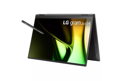 14T90SGAAB4U1 LG gram 14 Inch 2-in-1 Lightweight Laptop, Intel® Evo™ Edition- AI-enabled Intel® Core™ Ultra 5 processor, Windows 11 Home, 16GB RAM, 512GB SSD, Black