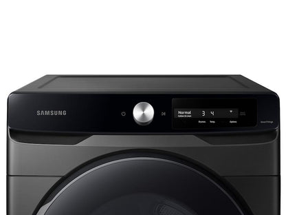 Samsung DVE45A6400V 7.5 cu. ft. Smart Dial Electric Dryer with Super Speed Dry in Brushed Black