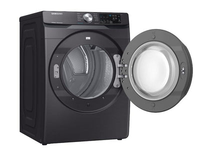 Samsung DVE45R6100V 7.5 cu. ft. Electric Dryer with Steam Sanitize+ in Black Stainless Steel