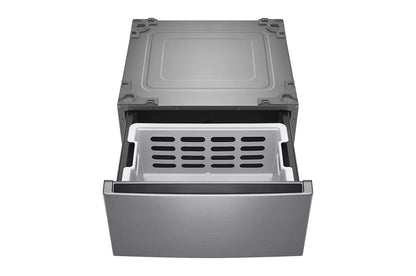 Lg WM5500HVADLHC5502VWD300CVWDP6V 4.5 cu. ft. Front Load Washer and 7.8 cu.ft. Heat Pump Dryer with pedestal washer and drawer Laundry Set in Graphite Steel