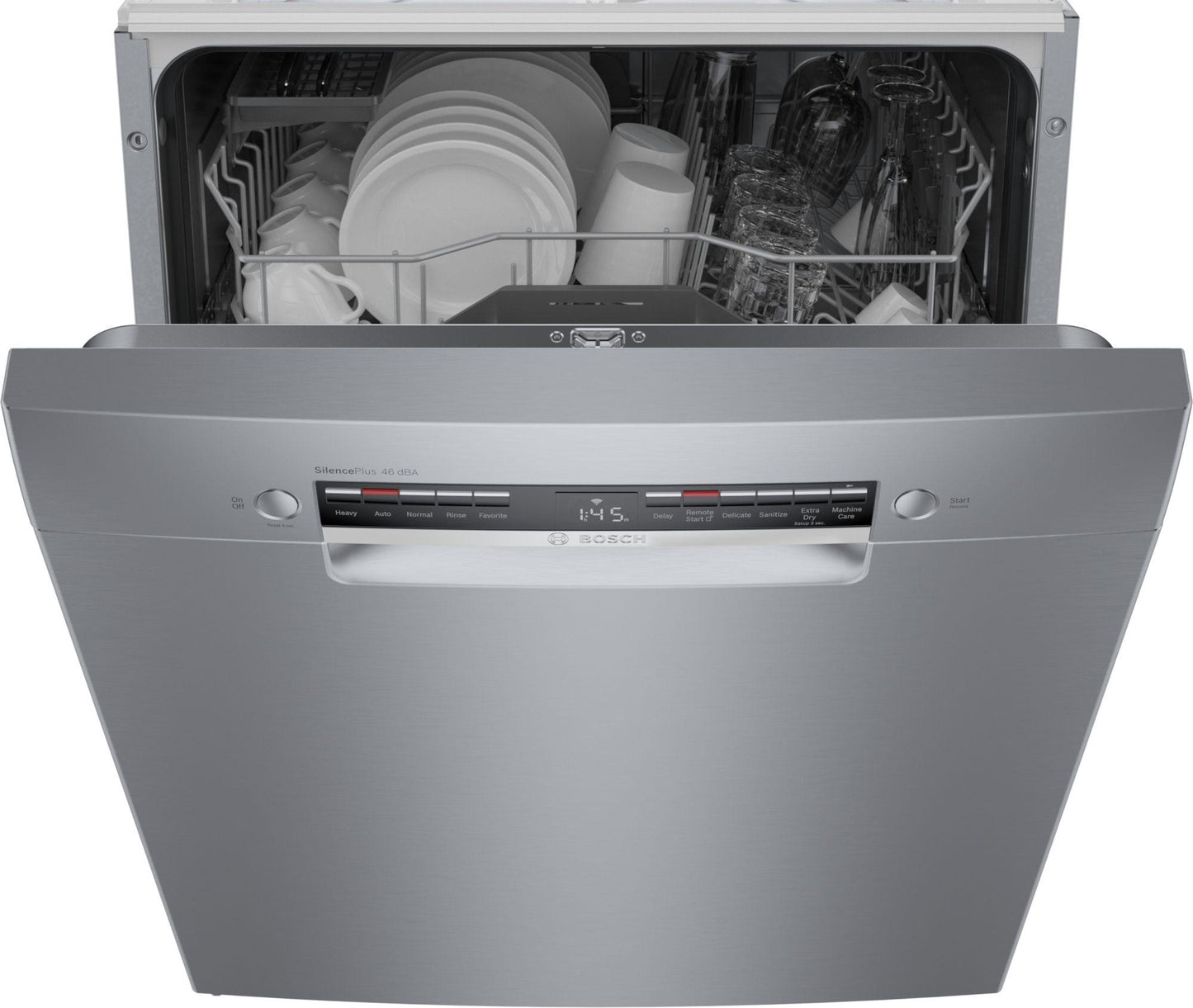 Bosch SGE53C55UC 300 Series, built-under dishwasher, 24'', Brushed steel anti-fingerprint