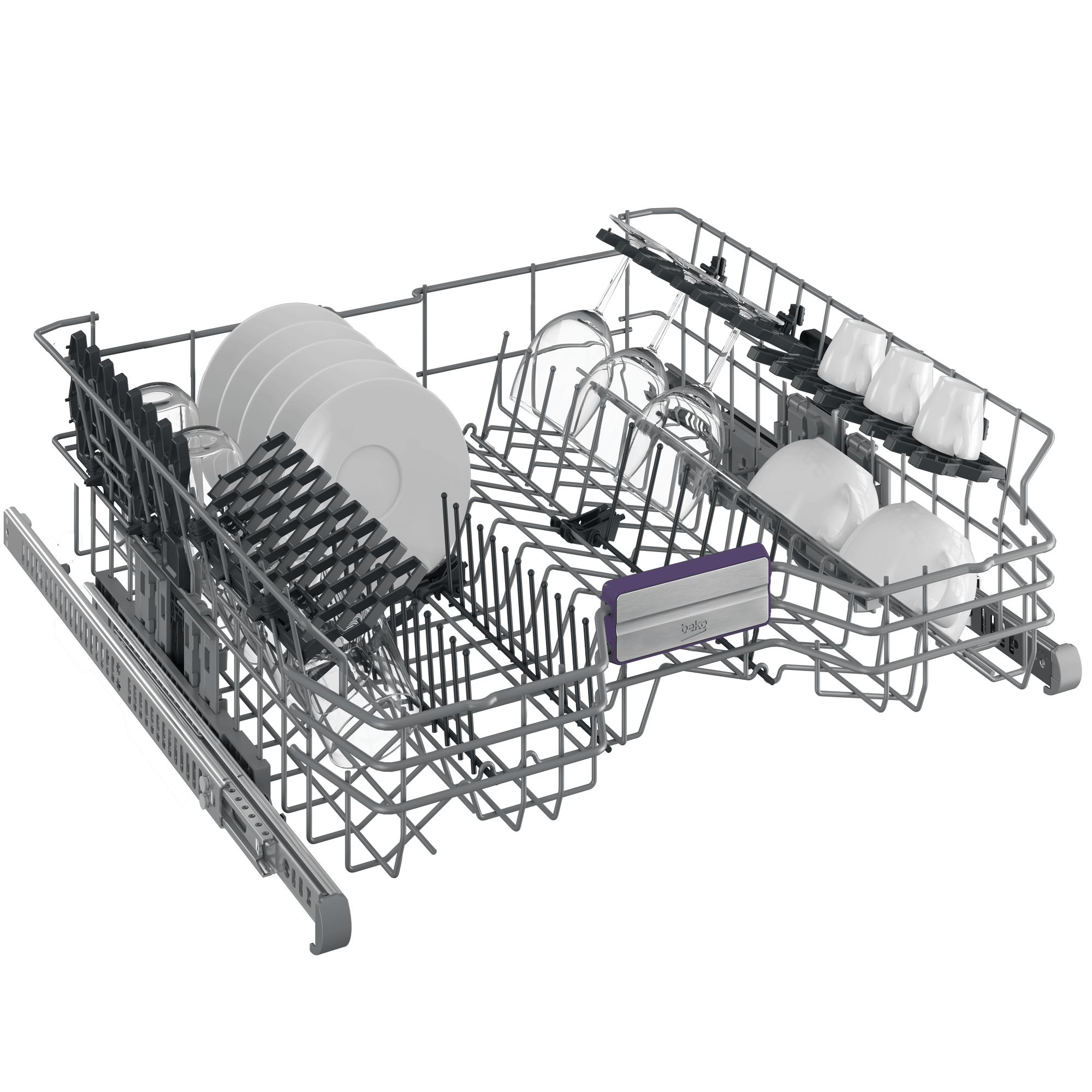 Beko DDT38532XHW Tall Tub Dishwasher with (16 place settings, 45.0