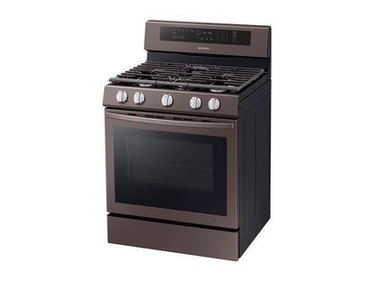 Samsung NX58R6631ST 5.8 cu. ft. Freestanding Gas Range with True Convection in Tuscan Stainless Steel