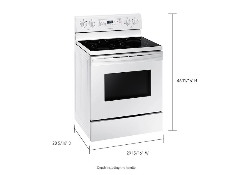 Samsung NE59T4321SW 5.9 cu. ft. Freestanding Electric Range with Convection in White