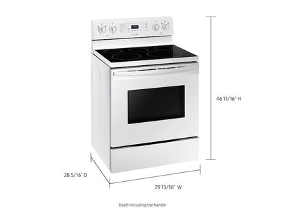 Samsung NE59T4321SW 5.9 cu. ft. Freestanding Electric Range with Convection in White