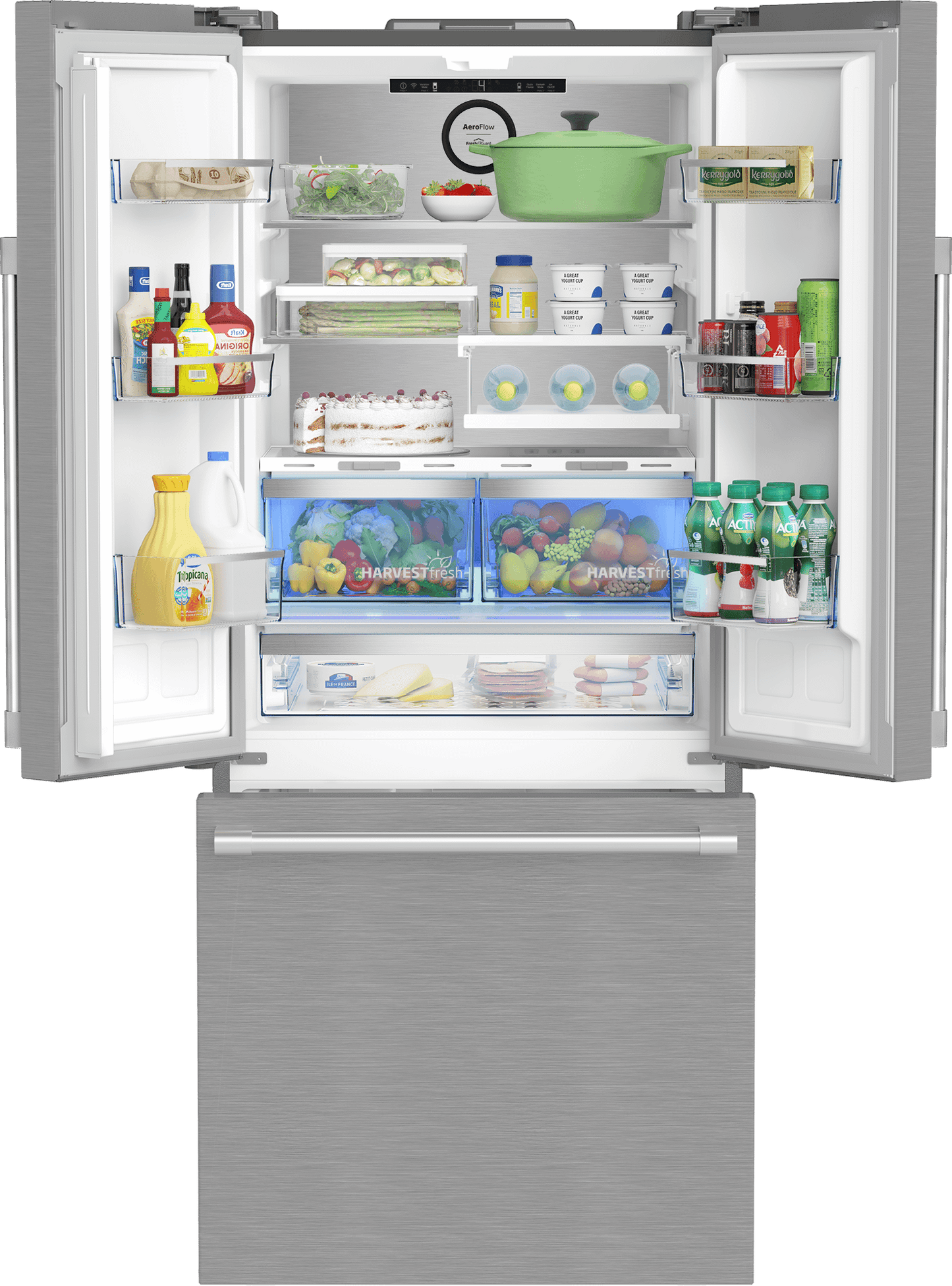 Beko BFFD30216SSIM 30" French Door Refrigerator