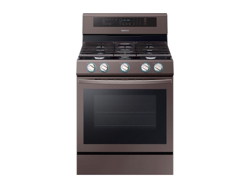 Samsung NX58R6631ST 5.8 cu. ft. Freestanding Gas Range with True Convection in Tuscan Stainless Steel