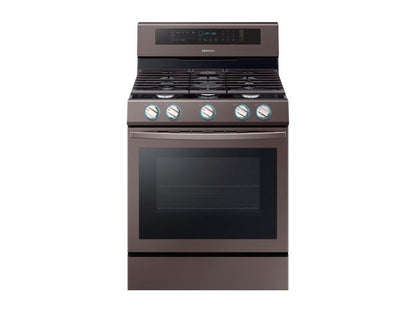 Samsung NX58R6631ST 5.8 cu. ft. Freestanding Gas Range with True Convection in Tuscan Stainless Steel
