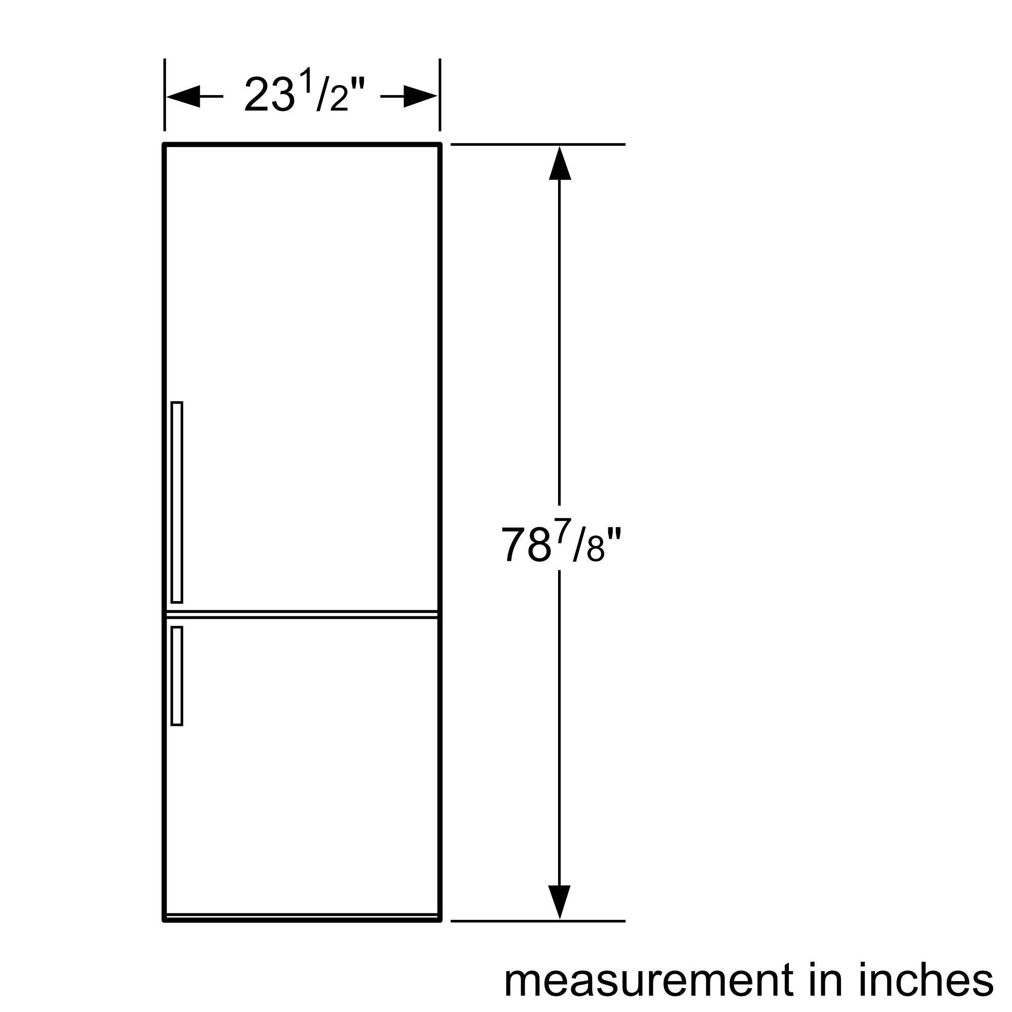 BOSCH 500 Series, 24" Refrigeration 11 cu ft