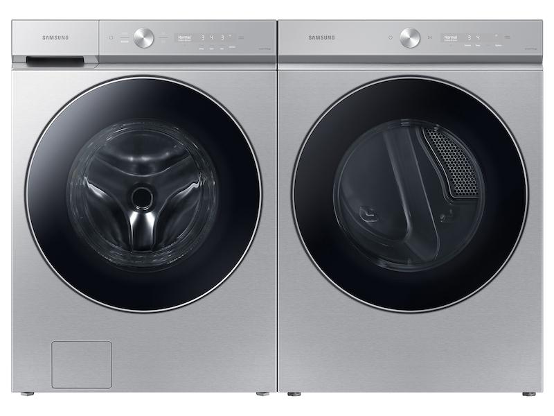 Samsung DVE53BB8900T Bespoke 7.6 cu. ft. Ultra Capacity Electric Dryer with AI Optimal Dry and Super Speed Dry in Silver Steel