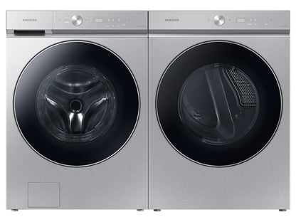 Samsung DVE53BB8900T Bespoke 7.6 cu. ft. Ultra Capacity Electric Dryer with AI Optimal Dry and Super Speed Dry in Silver Steel