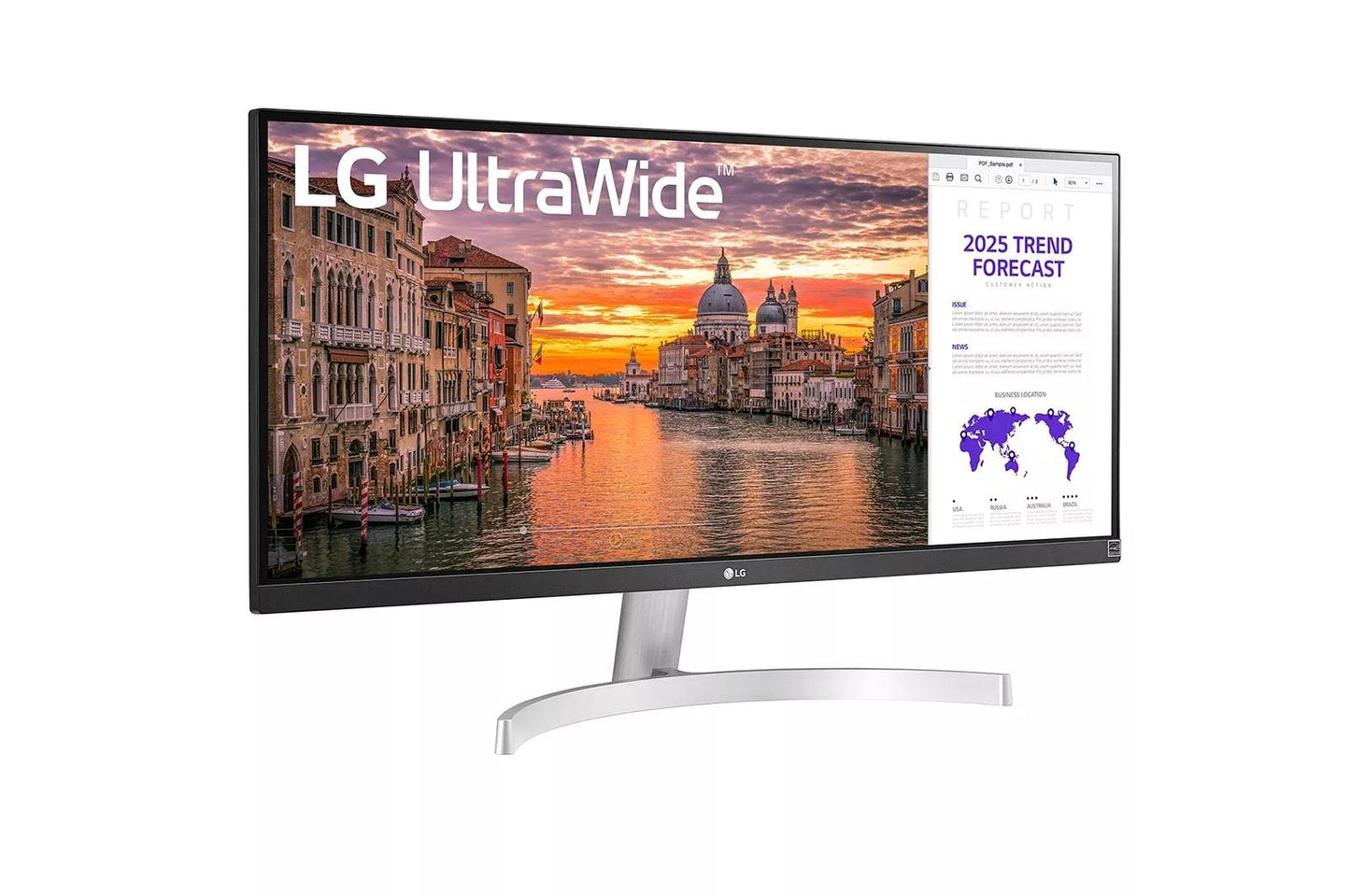 29WN600W LG 29WN600-W 29 Inch 21:9 UltraWide WFHD IPS HDR10 Monitor with FreeSync