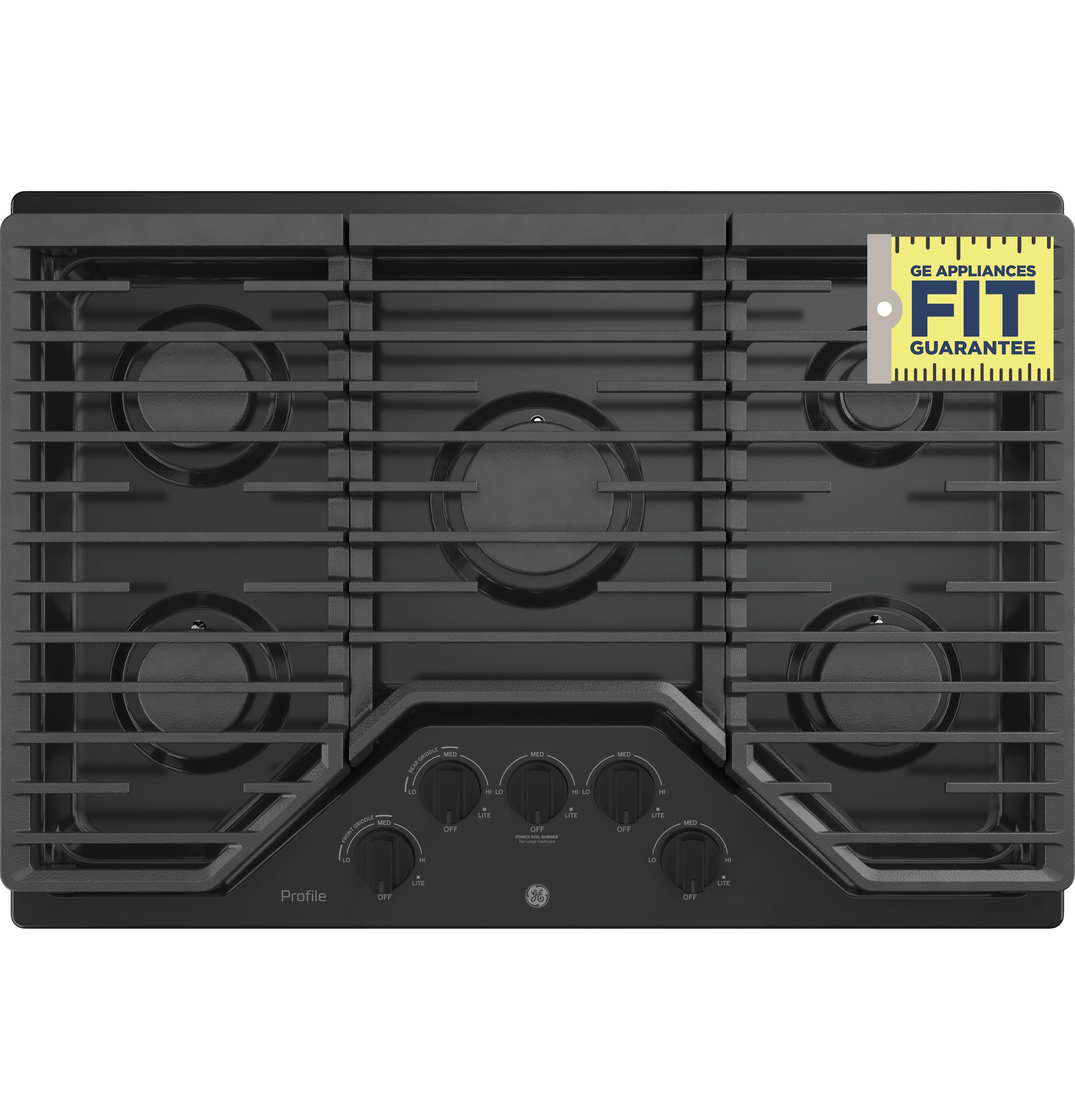 PGP7030DLBB GE Profile™ 30" Built-In Gas Cooktop with 5 Burners