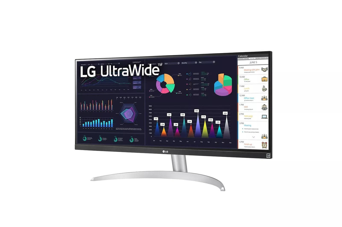 Lg 34WQ500B 34 Inch UltraWide FHD VESA DisplayHDR™ 400 IPS Monitor with AMD FreeSync™