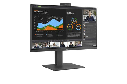 Lg 24BR750CC 24'' IPS FHD Monitor with Built-in FHD Webcam & Mic, Anti-Glare, & USB Type-C™