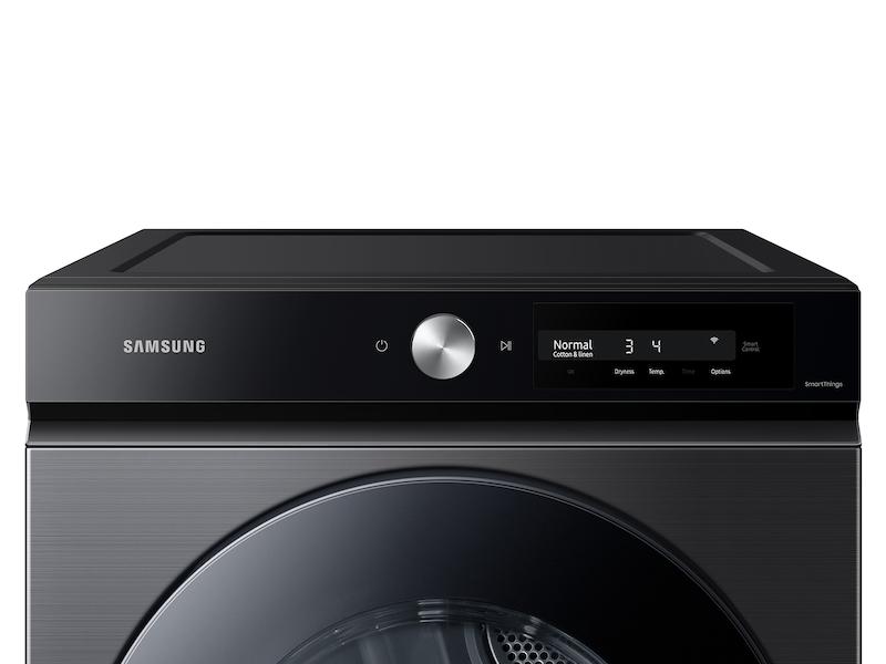 Samsung DVE46BB6700VA3 Bespoke 7.5 cu. ft. Large Capacity Electric Dryer with Super Speed Dry and AI Smart Dial in Brushed Black