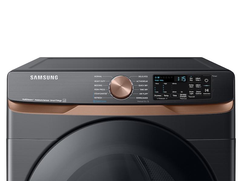 Samsung DVE50BG8300VA3 7.5 cu. ft. Smart Electric Dryer with Steam Sanitize+ and Sensor Dry in Brushed Black