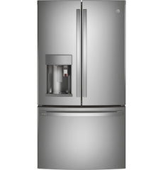 GE Profile™ Series ENERGY STAR® 22.1 Cu. Ft. Smart Counter-Depth Fingerprint Resistant French-Door Refrigerator with Keurig® K-Cup® Brewing System